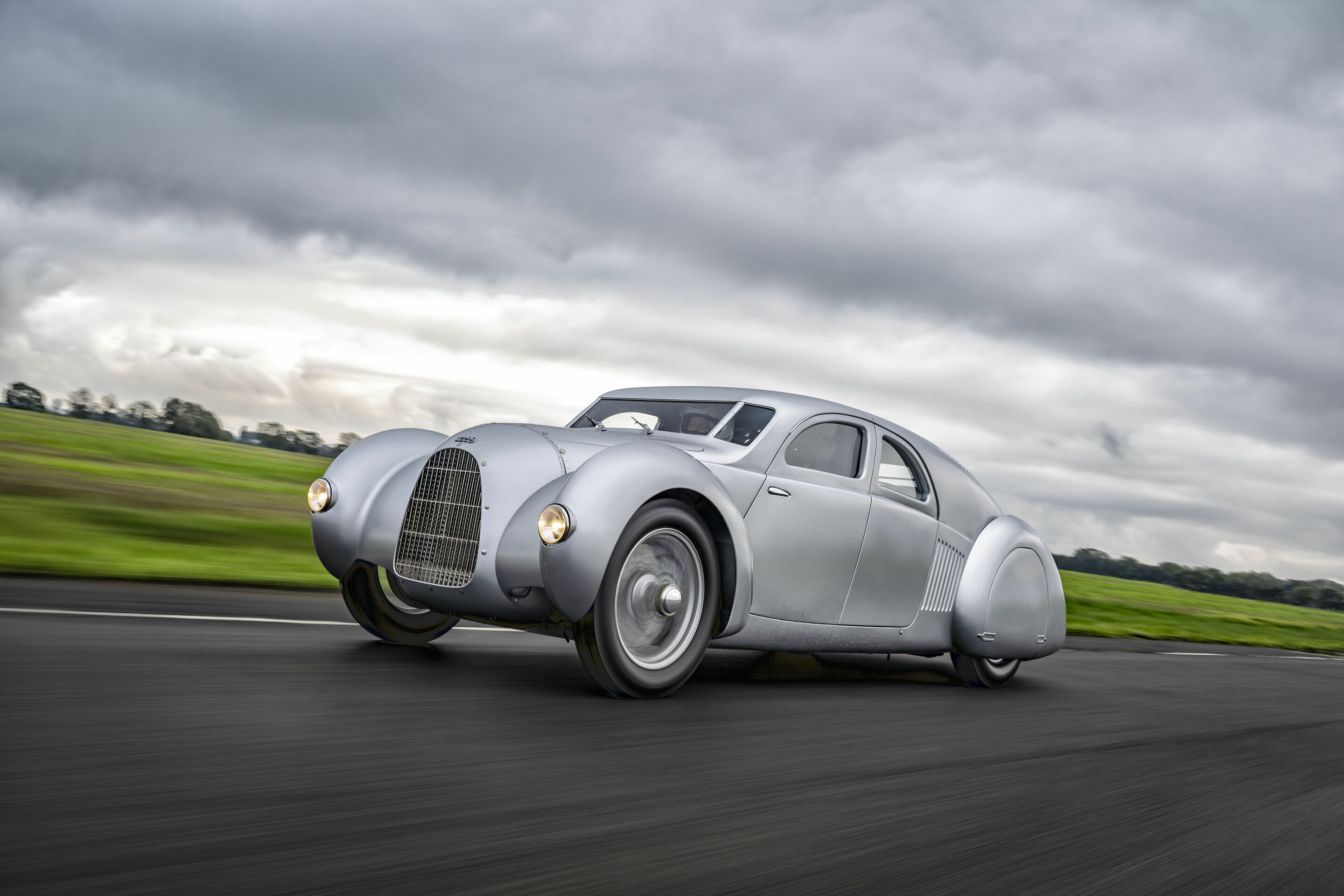 Imagined over 90 years ago, now brought to life: Audi Tradition presents the Auto Union Type 52 - Imagined over 90 years ago, now brought to life: Audi Tradition presents the Auto Union Type 52 Schnellsportwagen at the Goodwood Festival of Speed 2024.